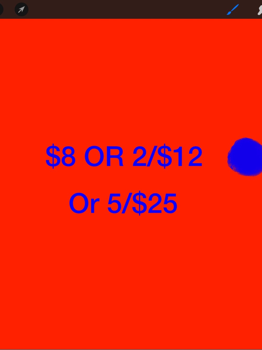 Save! Any $8 item can be bundled into 2/$12 or 5/$25